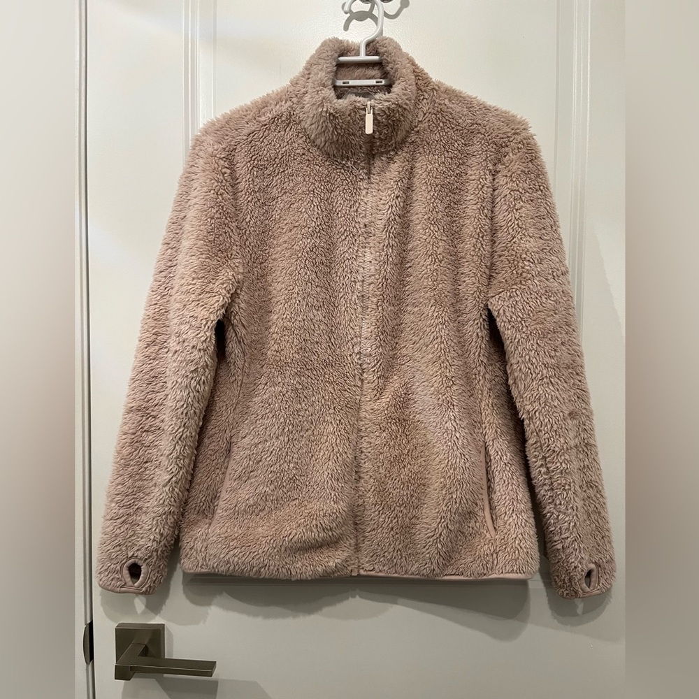 6/$32🛍️ Primark | Pink Teddy Zip Sweater, S